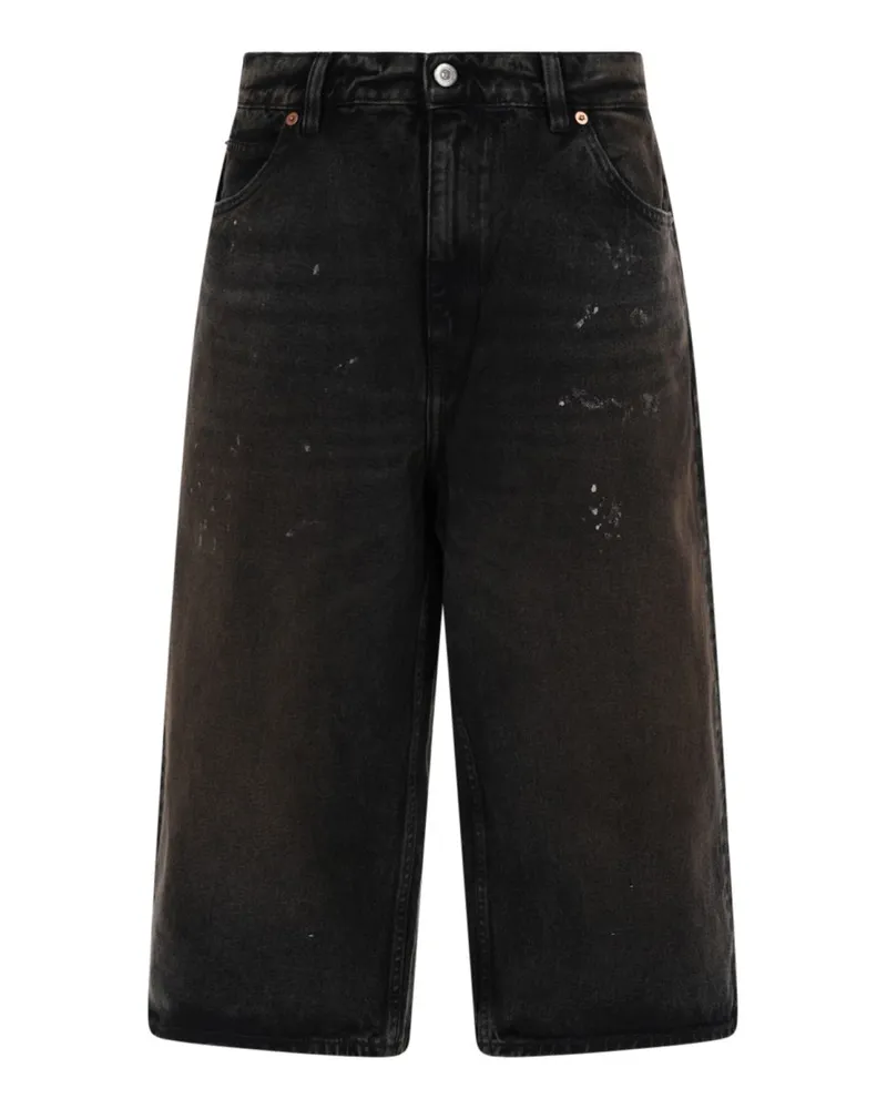 Our Legacy Capri Cut Cotton Bermuda Shorts — Green 