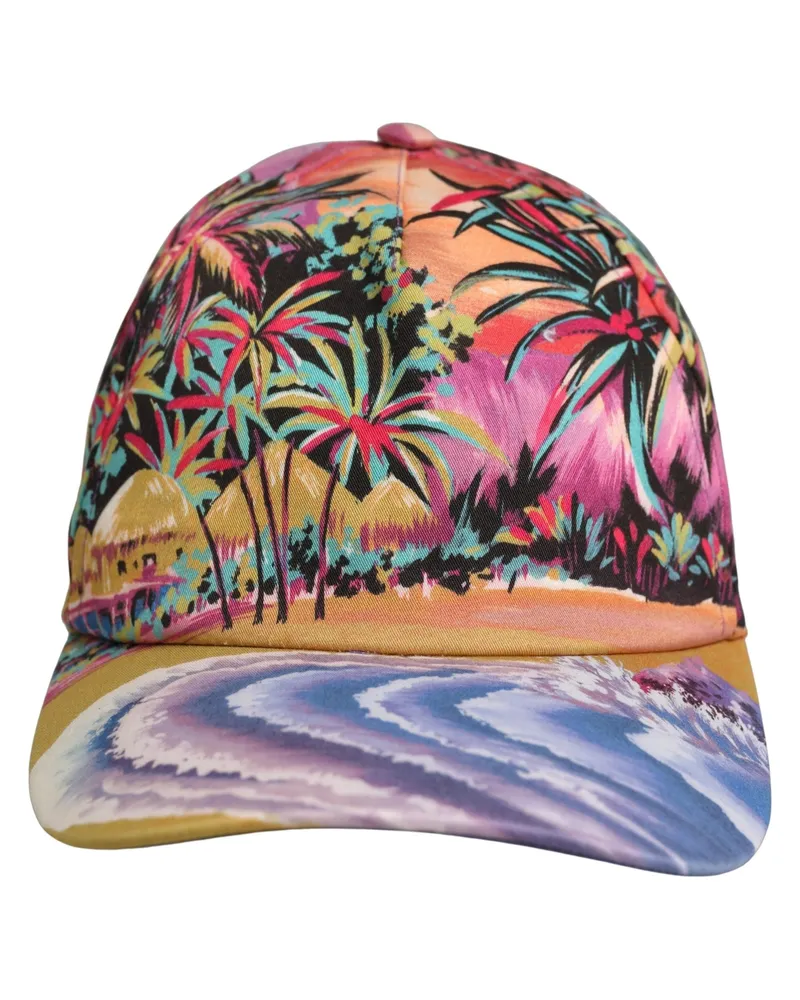 Dolce & Gabbana Women's Multicolor Tropical Themed Baseball Capello Hat Multicolor
