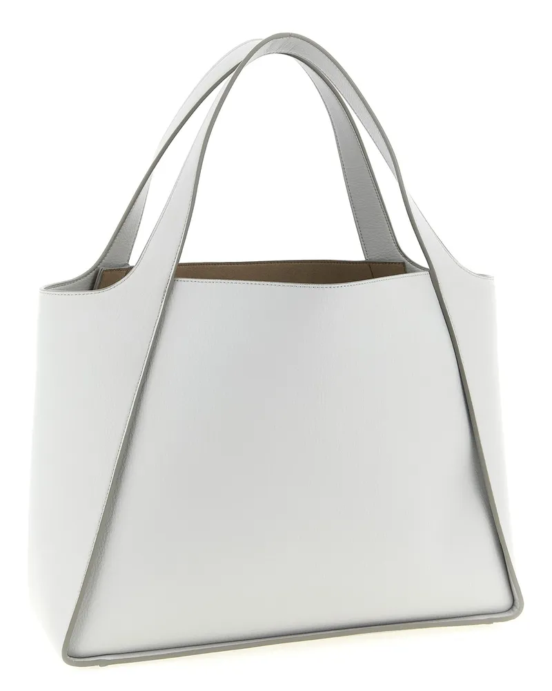 Stella McCartney Women's Logo-Studded Polyamide Tote Gray Gray