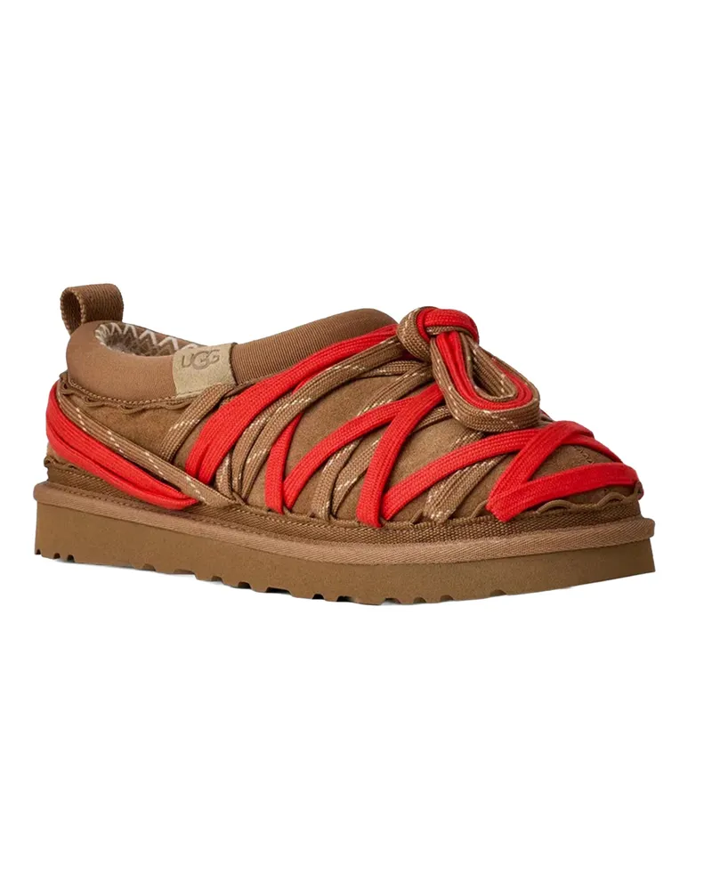UGG Men's Slip-On Tasman Lace Slippers Chestnut Upper: Leather Flat Shoes Chestnut