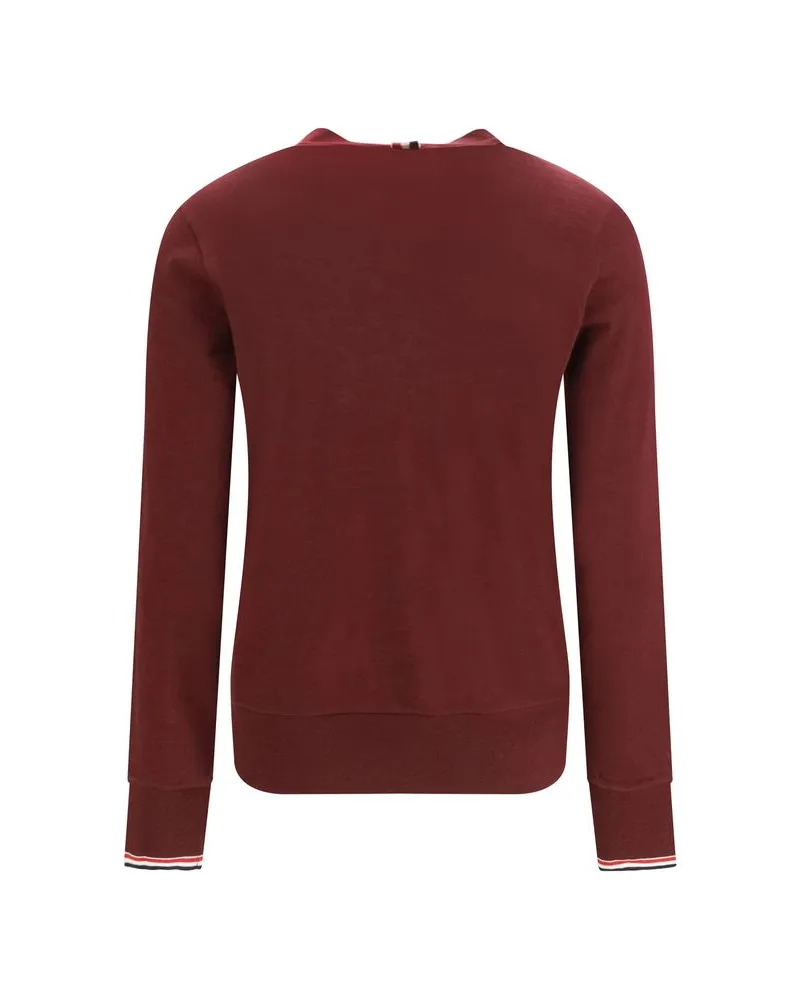 Thom Browne Merino Wool Cardigan — Bordeaux Bordeaux
