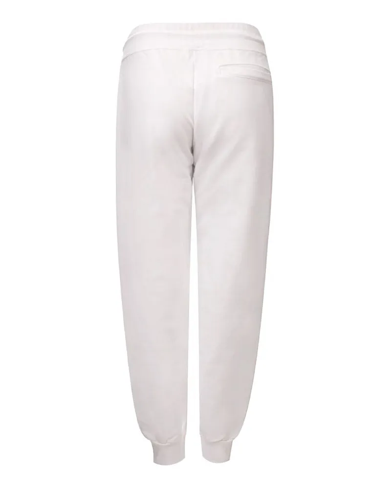 GCDS Women White Cotton Joggers (workout Pants White