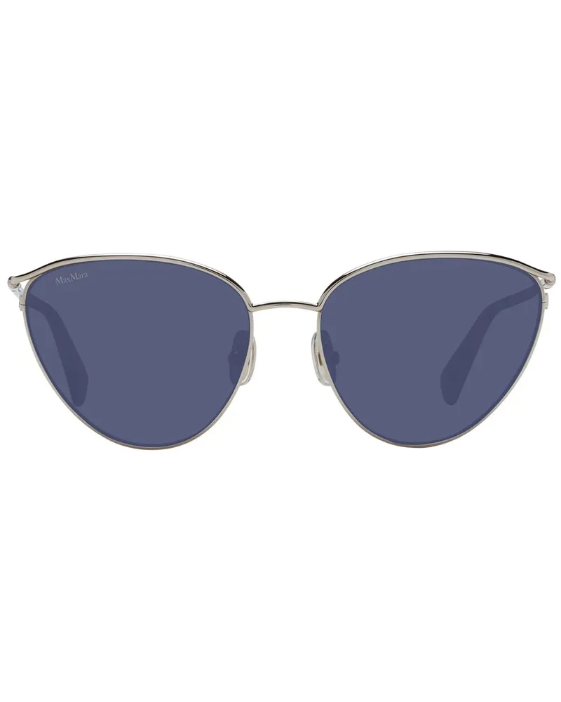 Max Mara MA-1049436 Metal Cat-Eye Sunglasses — Silver Silver