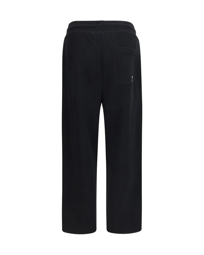 AMI Paris Quota Joggers — Black Black