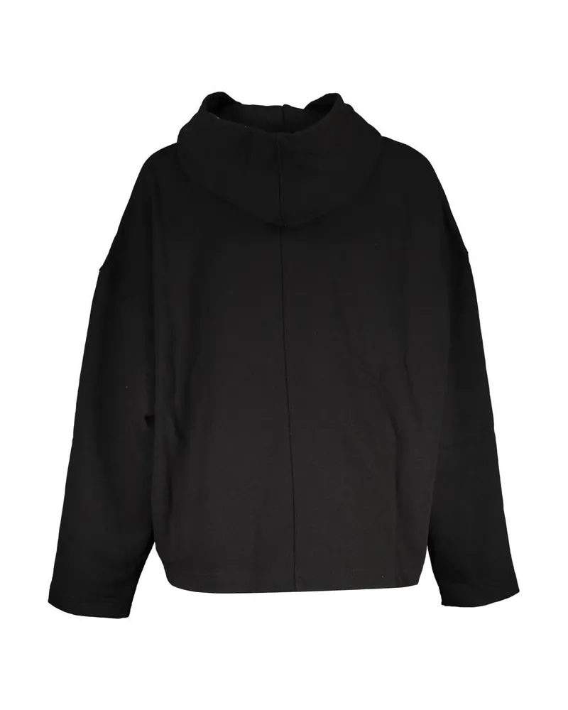 Calvin Klein Organic Cotton Logo Hoodie — Black Black
