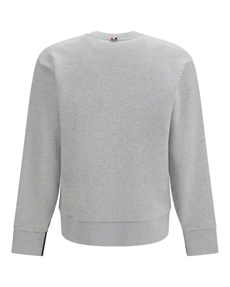 Thom Browne Colorblock 4-Bar Detail Sweatshirt — Navy 