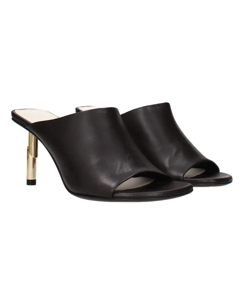 Lanvin Women's Black Leather High Heel Pumps Black