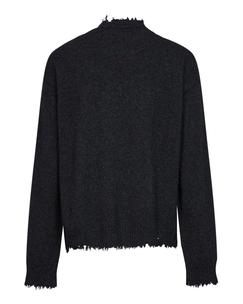Uma Wang Men's Crewneck Cashmere Sweater Dark Grey Gray
