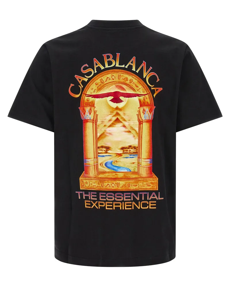Casablanca Paris Men's Black Organic Cotton T-Shirt Black