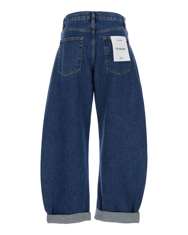Frame Denim Women's Jeans The Bubble Blue Denim Cotton Blue