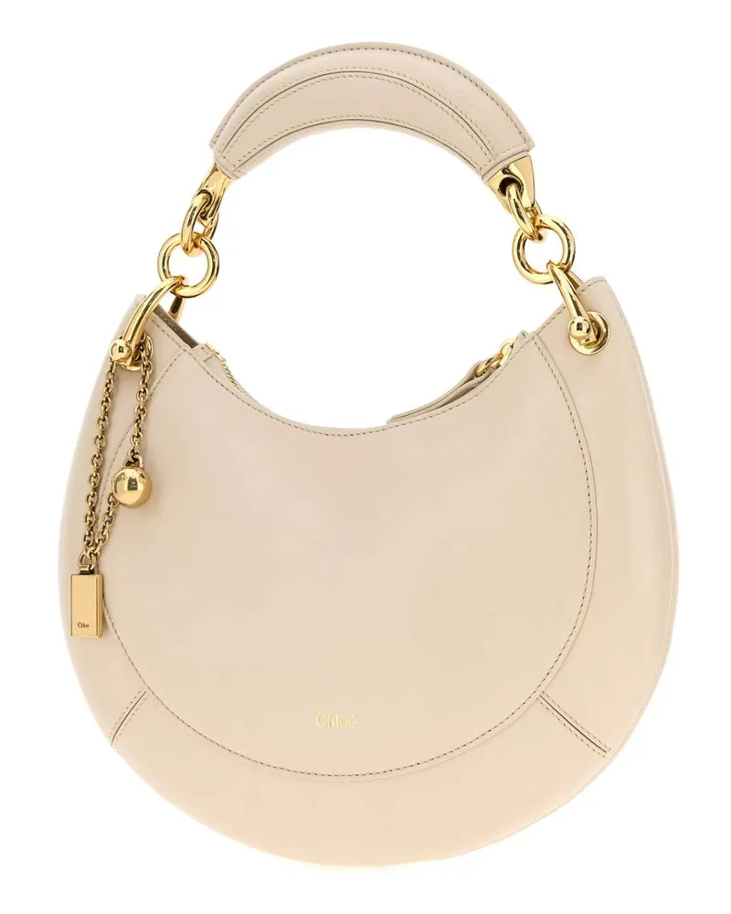Chloé Women's Sand Leather Chloã© Banana Handbag Milk Borse A Mano Bag Beige