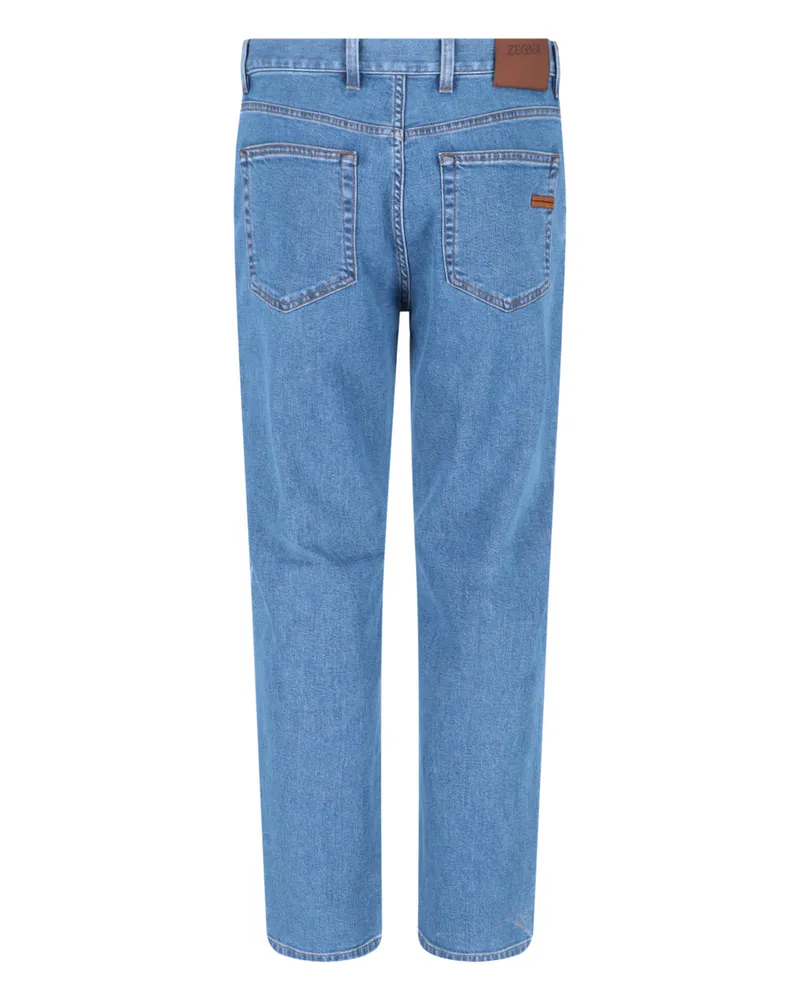 Ermenegildo Zegna Men's Jeans Blue Cotton Blue