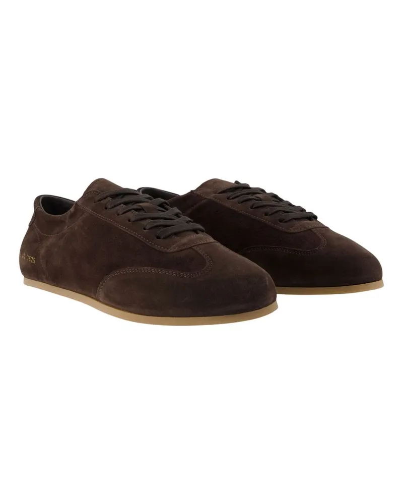 Common Projects Leather Driving Sneakers — Brown Brown