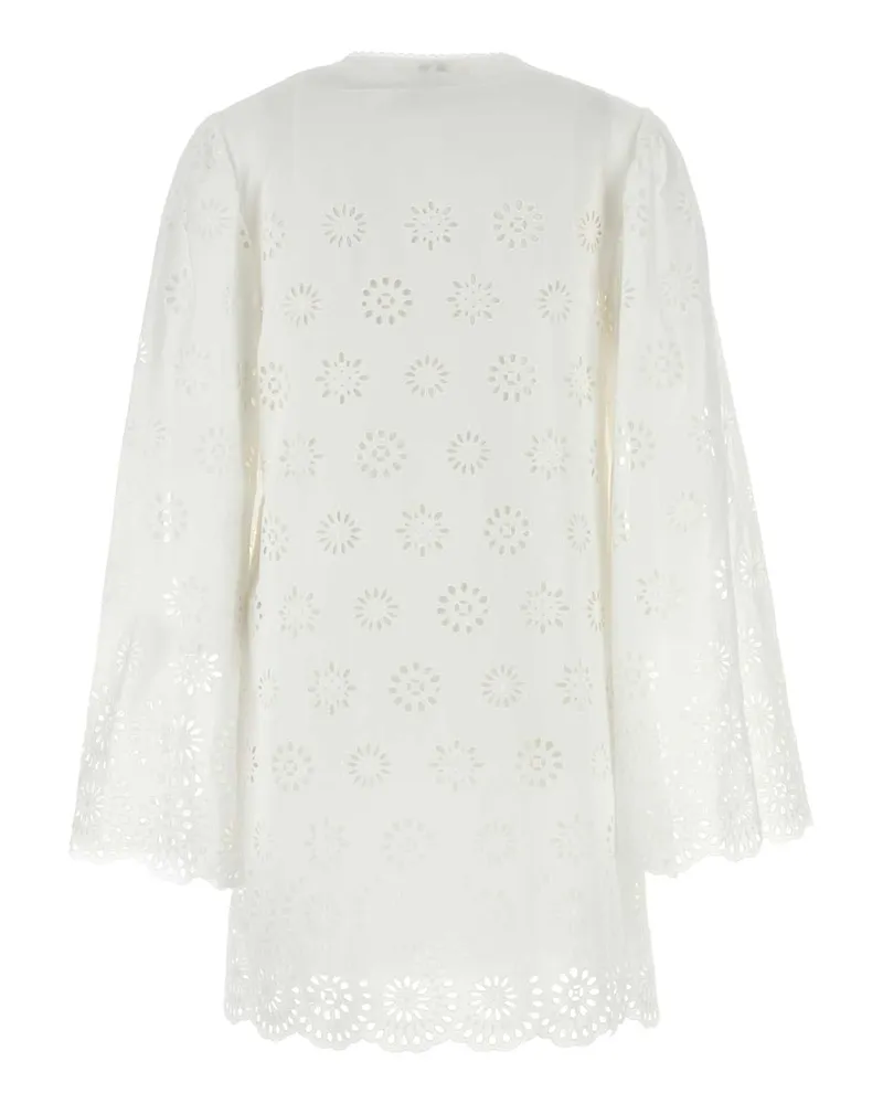 Chloé Women's White Broderie Anglaise Mini Dress Iconicmilk Abiti White