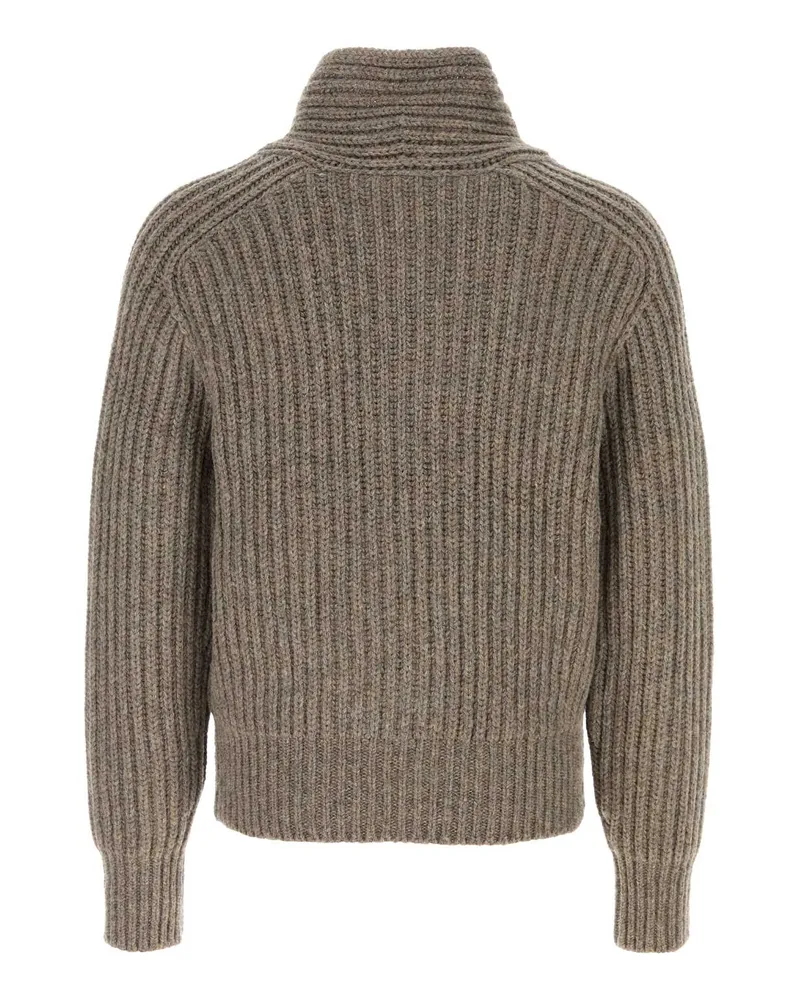 Burberry Beigemelange Exterior: Wool Maglieria Sweater Beige