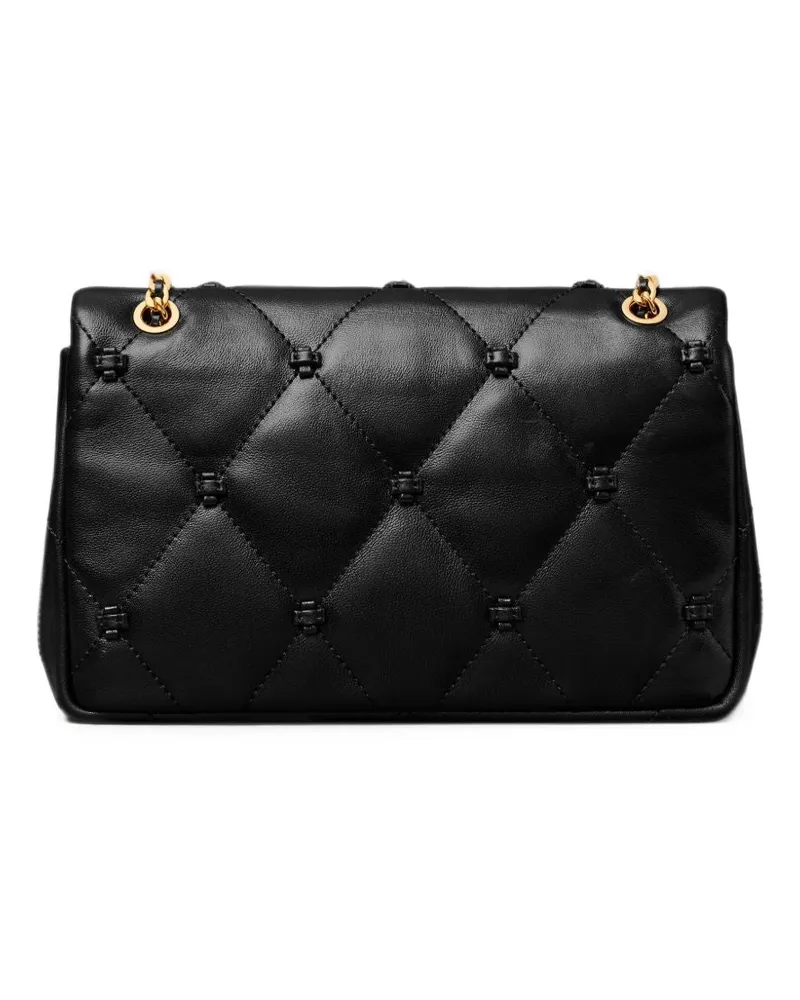 Tory Burch Leather Shoulder Bag — Black Black