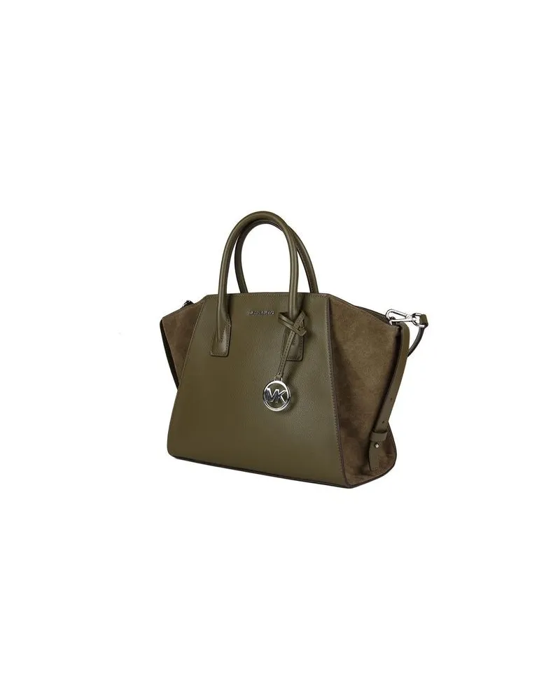 Michael Kors Women's Satchel Olive Leather Satchel-bags Olive