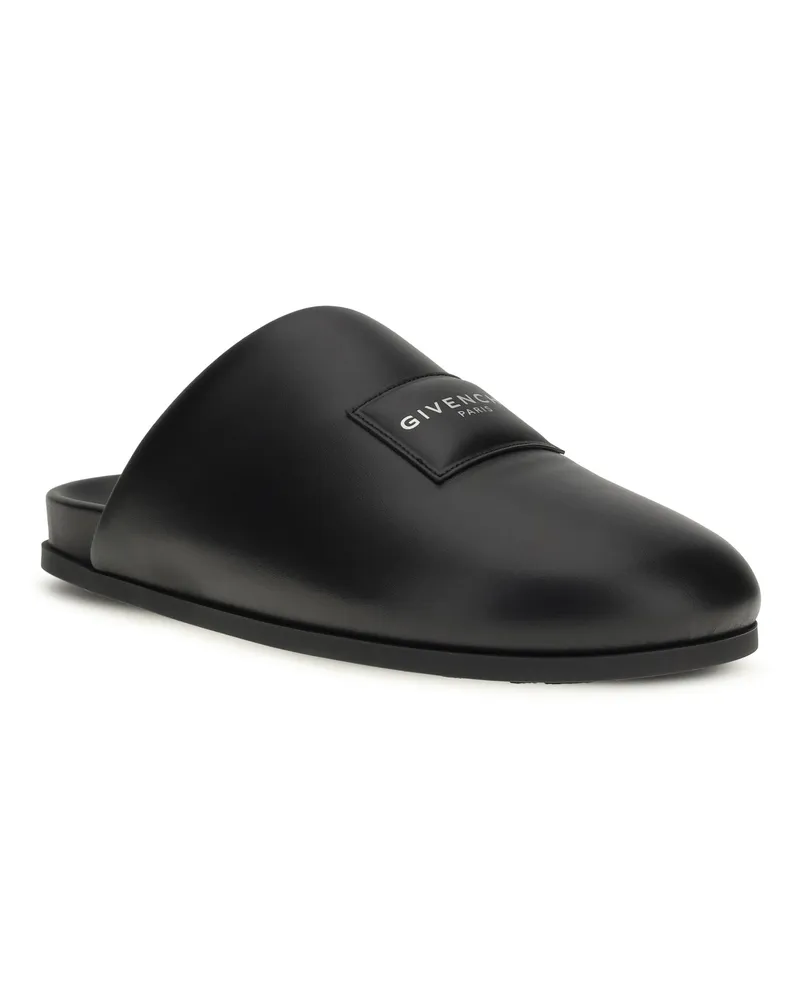 Givenchy Men's Leather Mules Black Calf Sandal Black