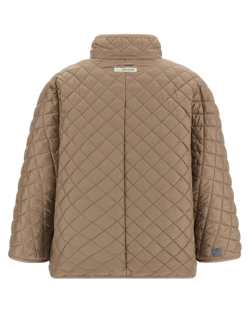 Max Mara Women Beige Polyester Coat Clothing Beige