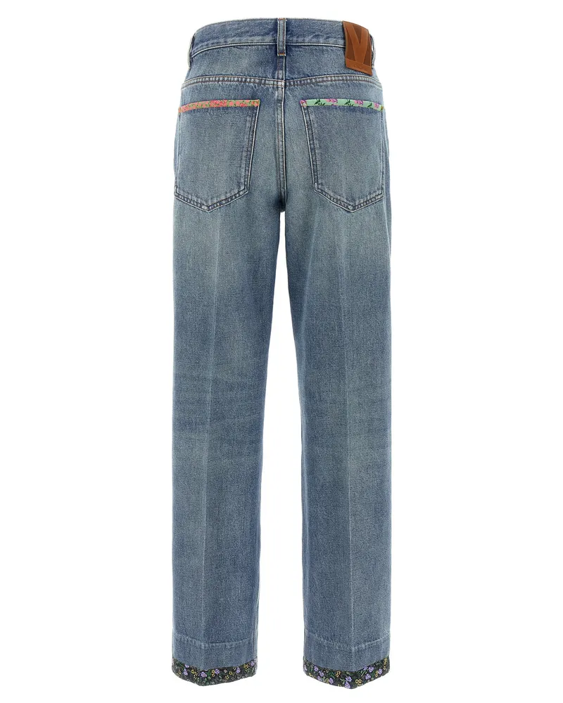 Valentino Garavani Women's Blue Cotton Jeans Denim Clothing Blue