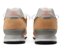 Men's Sneaker Beige Suede Mesh Rubber
