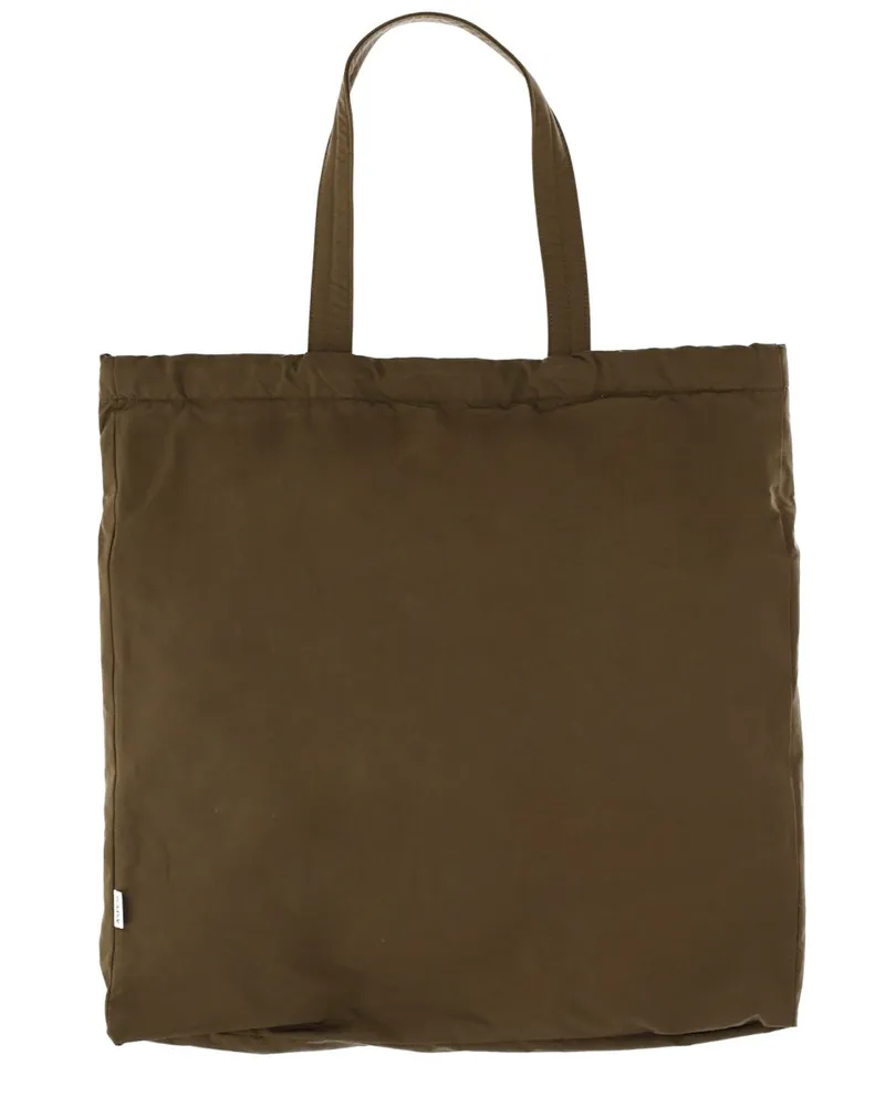ASPESI Women's Shopper Bag Military Green Cotton Polyester Handbags Hand Green