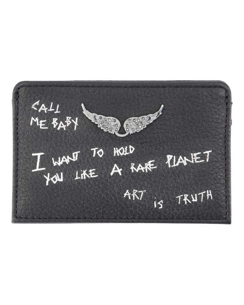 Zadig & Voltaire Women's Zv Pass Wallet -  Leather Black Calfskin Accessories Black