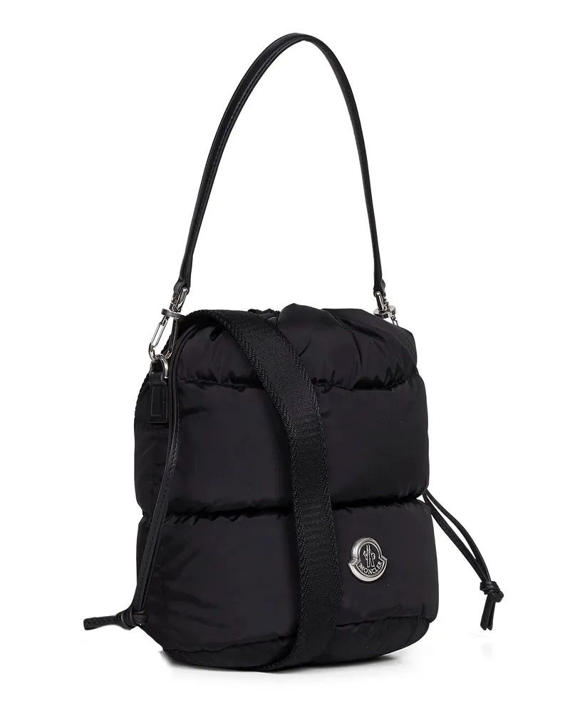 Moncler Women's Bucket Bag Caradoc Black Polyamide Shoulder Black