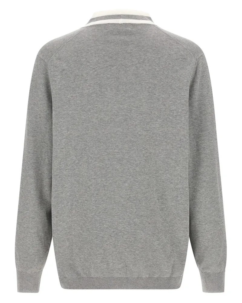 Brunello Cucinelli Men's Gray Cotton Cardigan Clothing Gray