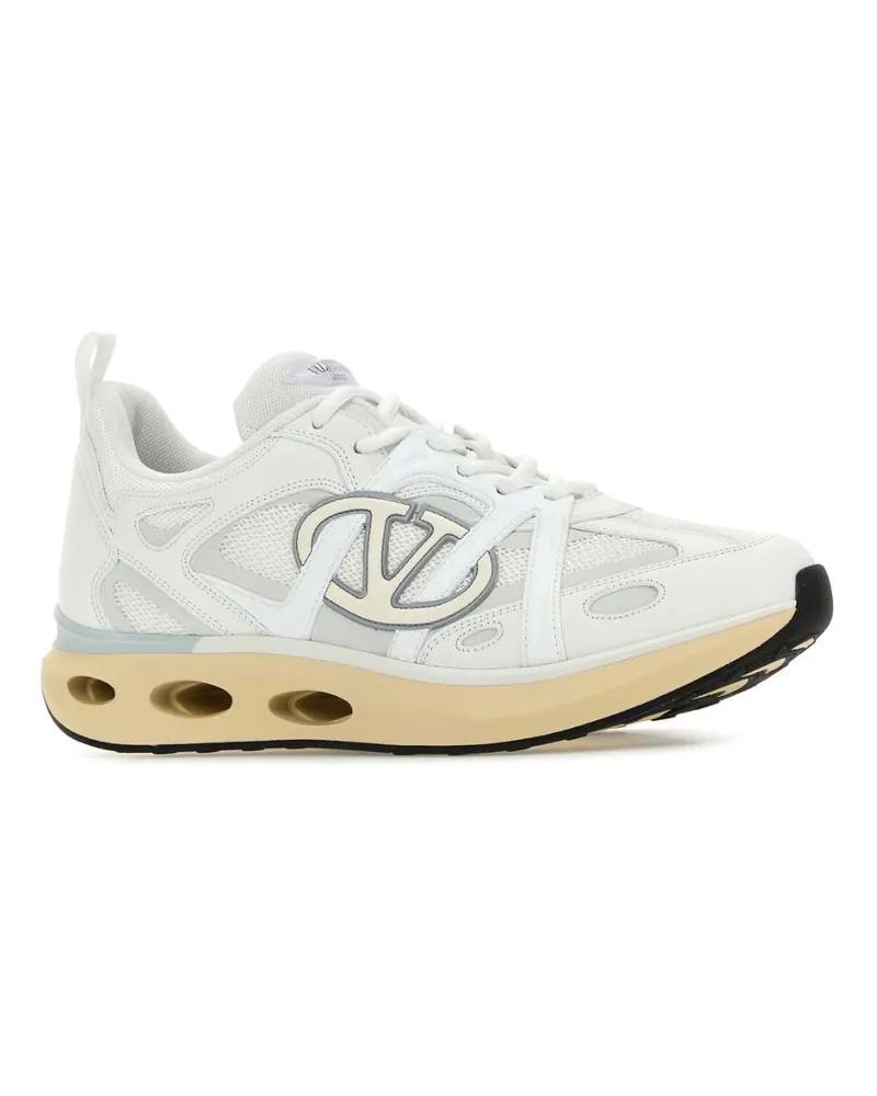 Valentino Garavani 5y2s0i25mch Zgz Biancobianivorypgreyivbialgrne Calf Leather - Bos Taurus Sneaker White