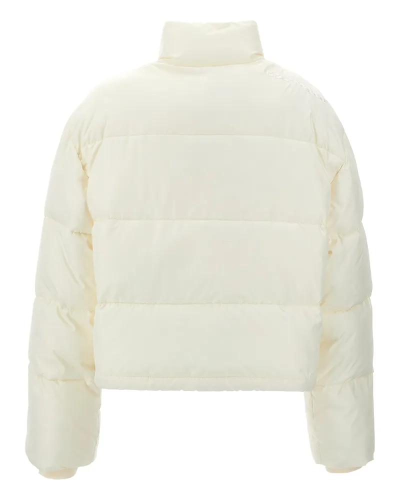 Courrèges Women's White Polyester Full-Length Jacket Clothing White