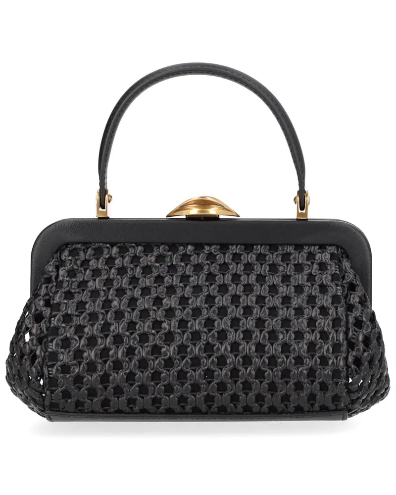 Cult Gaia Women's Shoulder Bag Zuma Mini Black Cotton Rayon Black