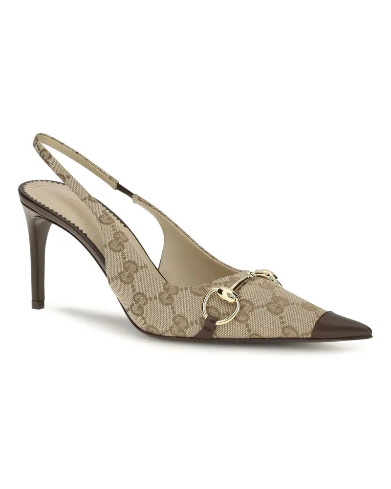 Gucci Donna Slingback Heel — Beige Beige