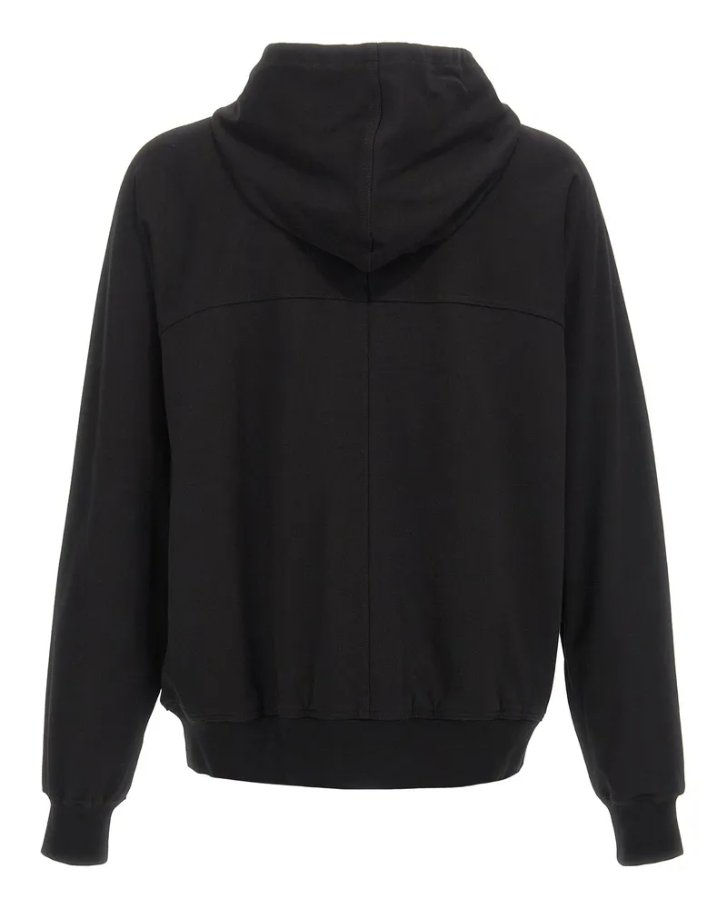 Rick Owens Men's Black Cotton Hoodie Clothing Black