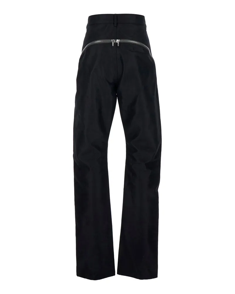 Rick Owens Men's Pants Bolan Banana Black Stretch Cotton Trousers Black