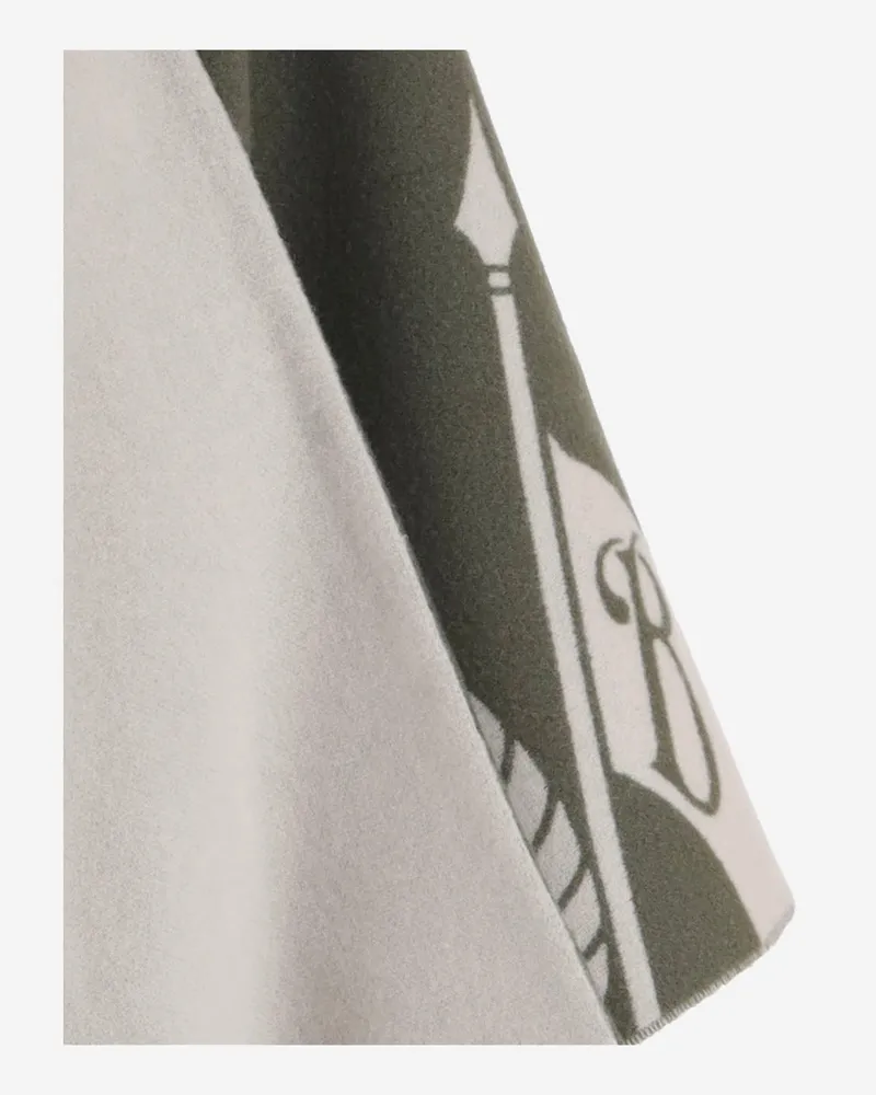 Burberry Reversible Virgin Wool and Cashmere Cape — Green Green