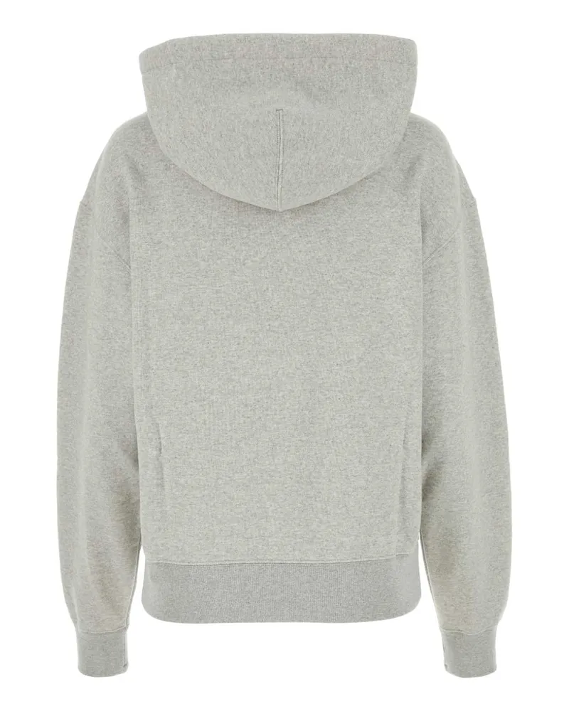 Jil Sander Women Light Grey Cotton Oversize Sweatshirt Powder Green Exterior: Felpe Sweater Gray