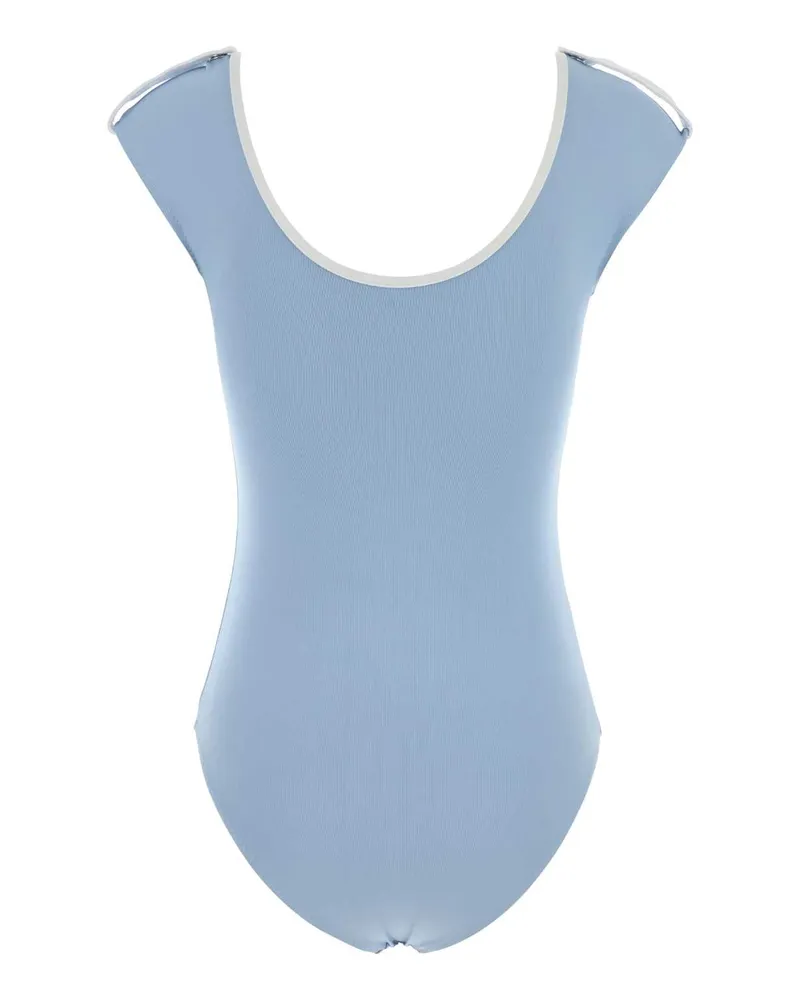 GIMAGUAS Women Light Blue Stretch Nylon Ale Swimsuit Lightblue Exterior: Elastane Costumi Da Bagno Swimwear Blue