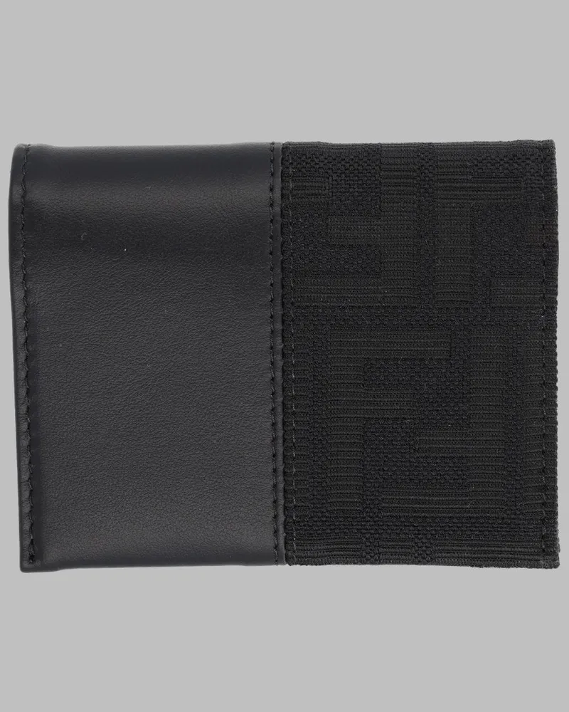 Fendi FF Jacquard Card Case — Black Black