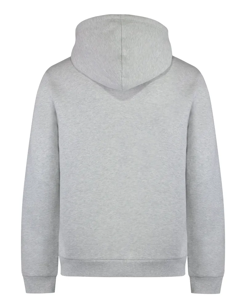 A.P.C. Men's Rue Madame Cotton Hoodie Grey Jumpers Sweater Gray