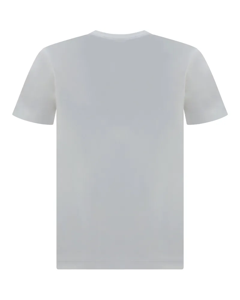 Comme des Garçons Men's Cotton T-Shirt With Logo White T-Shirts And Polos White