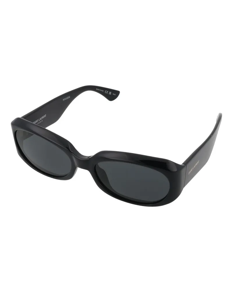 Saint Laurent SL Rectangular Frame Sunglasses — Black Black