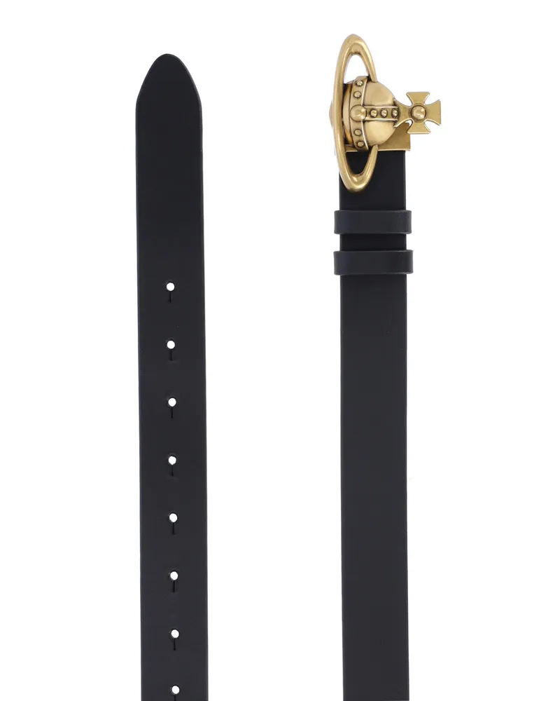 Vivienne Westwood Women's Belts Black Cow Leather Black
