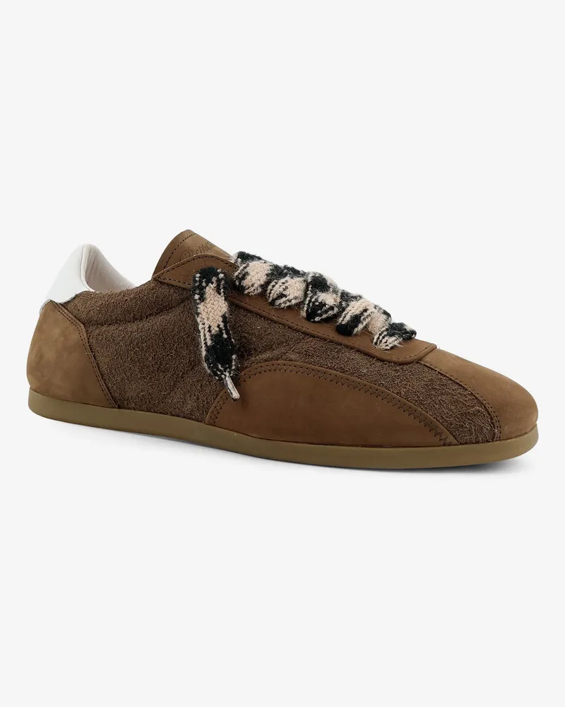 REPRESENT Men's Sneakers Suede & Nubuck Brown Leather Trainers Brown