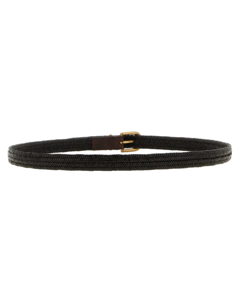 Brunello Cucinelli Women's Brown Leather Regular Belt Brown