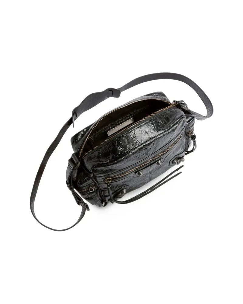 Balenciaga Lambskin Leather Belt Bag — Black Black
