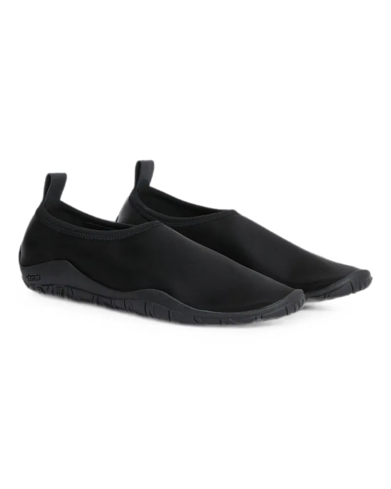 Jil Sander Neoprene Slip-On Sneaker — Black Black