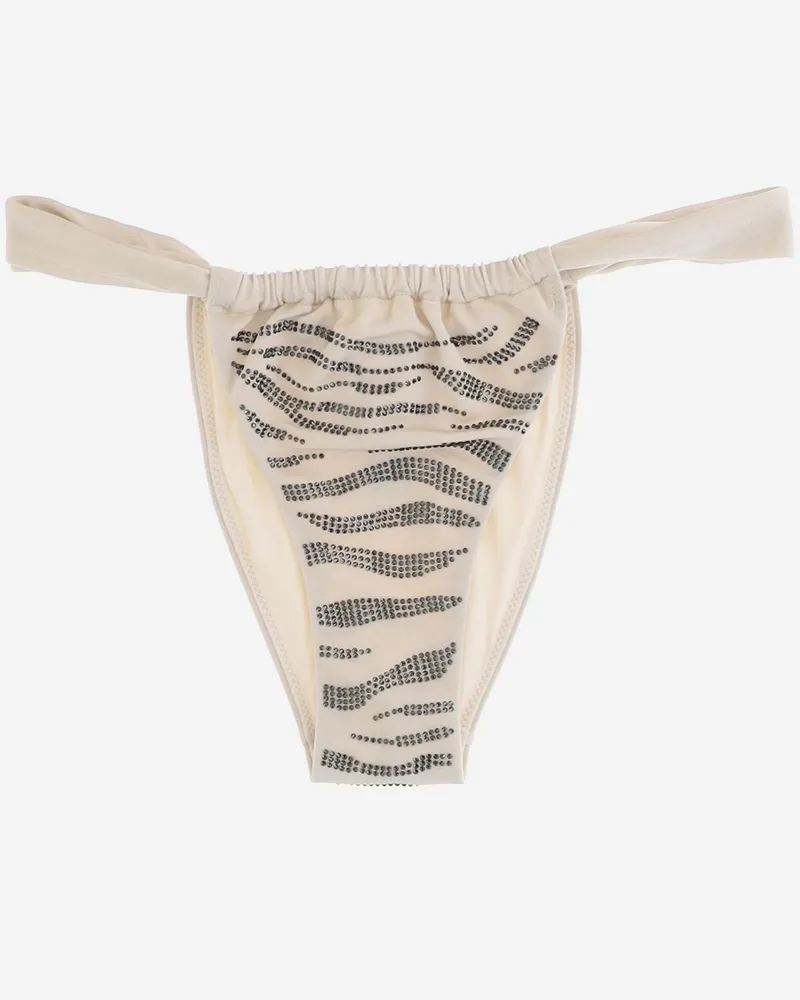MC2 Saint Barth Women Swim Bottoms Guiana Ivory Polyamide Swimwear Sea Clothing Ivory