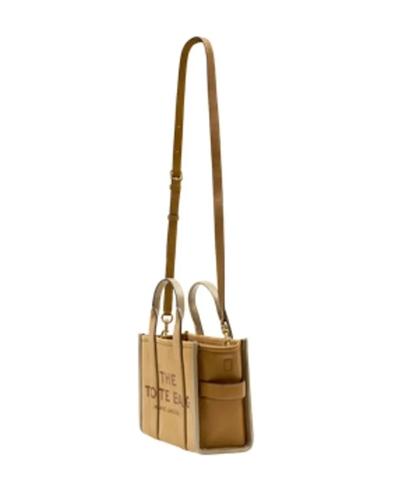 Marc Jacobs Women's The Small Tote -  Leather Beige Cowhide Bags Totes-Shopping-Bags Beige
