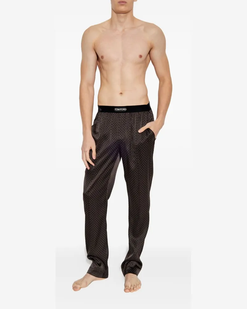 Tom Ford Men Trousers Stretch Velvet Chocolate Silk Chocolate